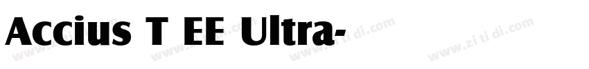 Accius T EE Ultra字体转换